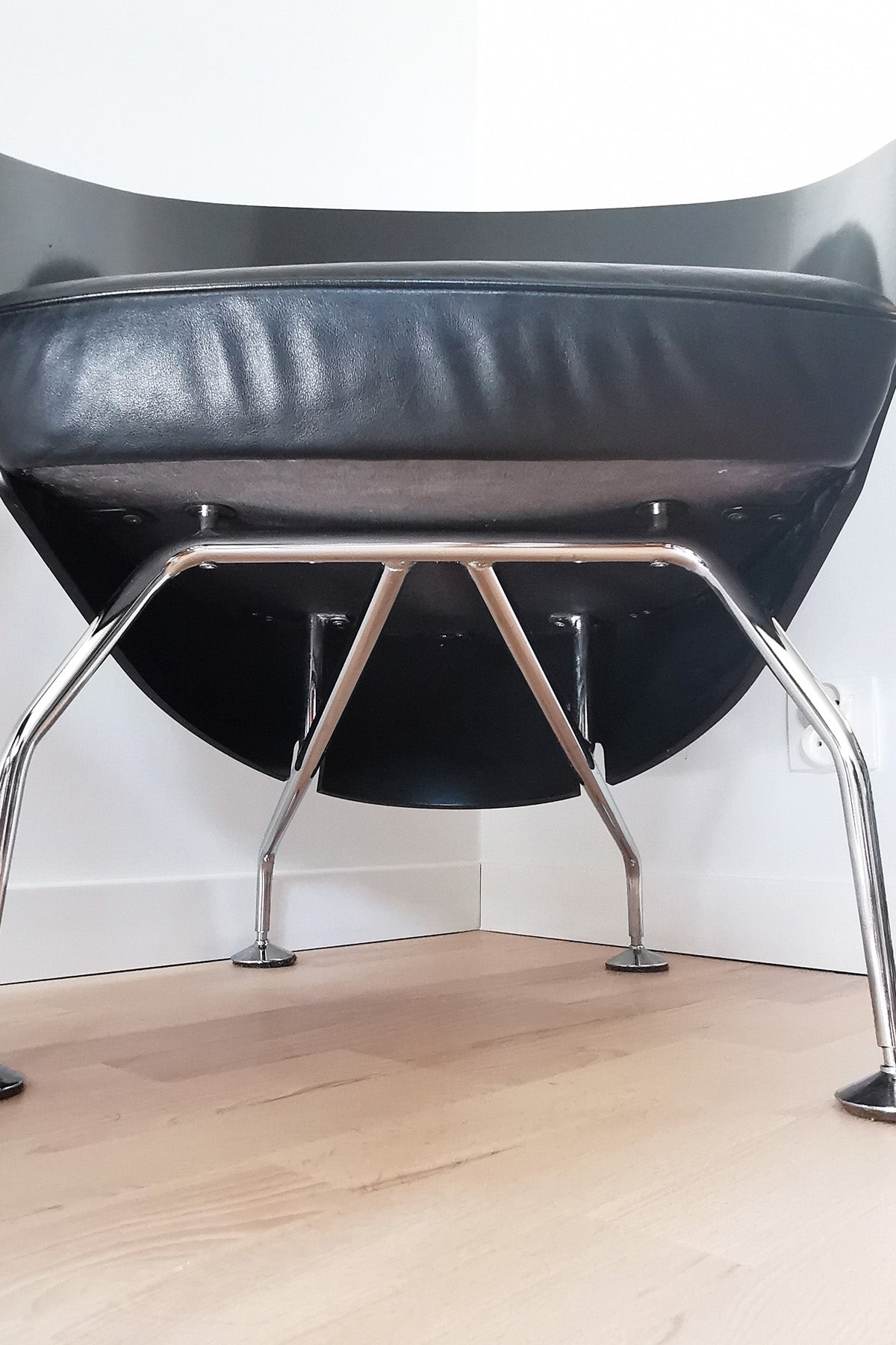 Fotel Jørgen Kastholm czarny design vintage