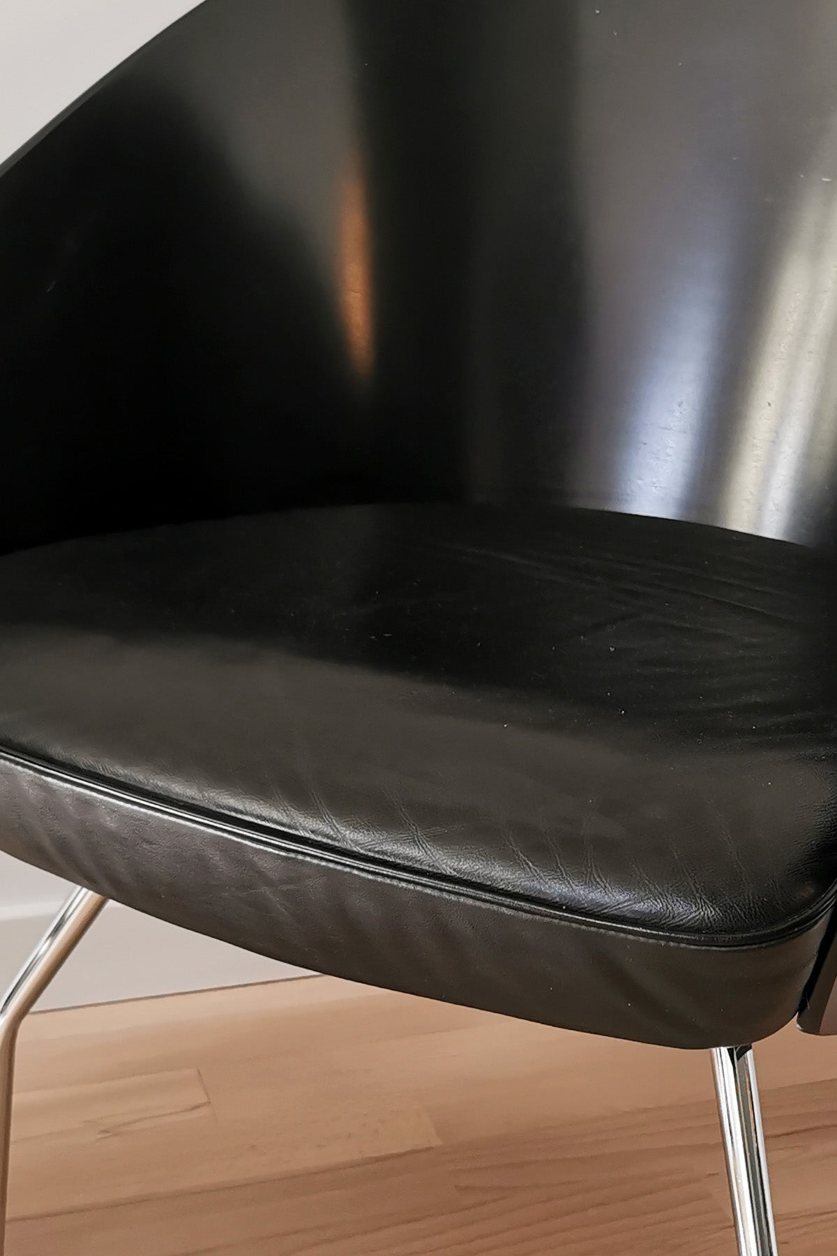 Fotel Jørgen Kastholm czarny design vintage