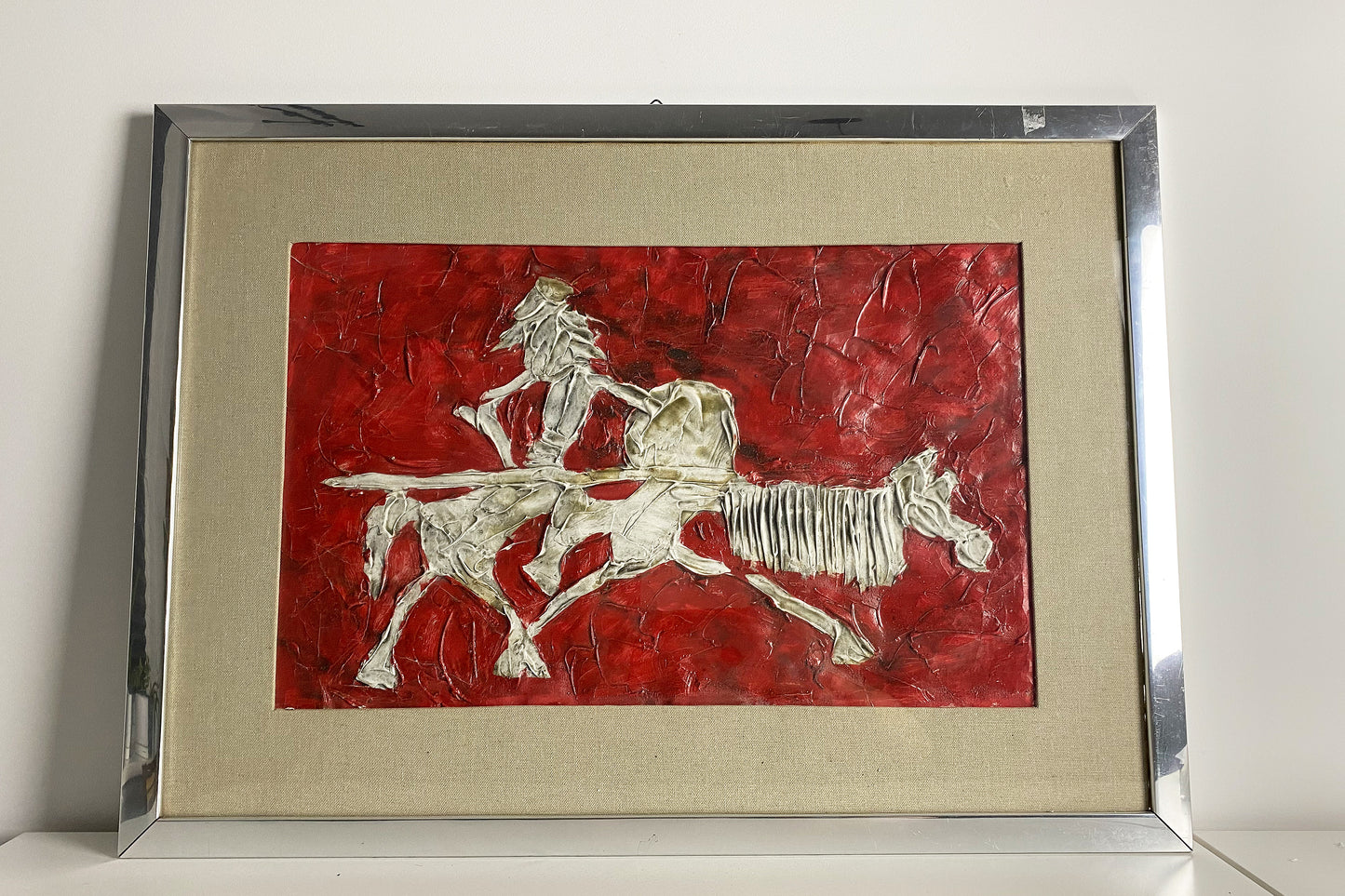 Obraz ,Alchemia Don Quixote" | obraz olejny sztuka abstrakcja dekoracja | z ramą