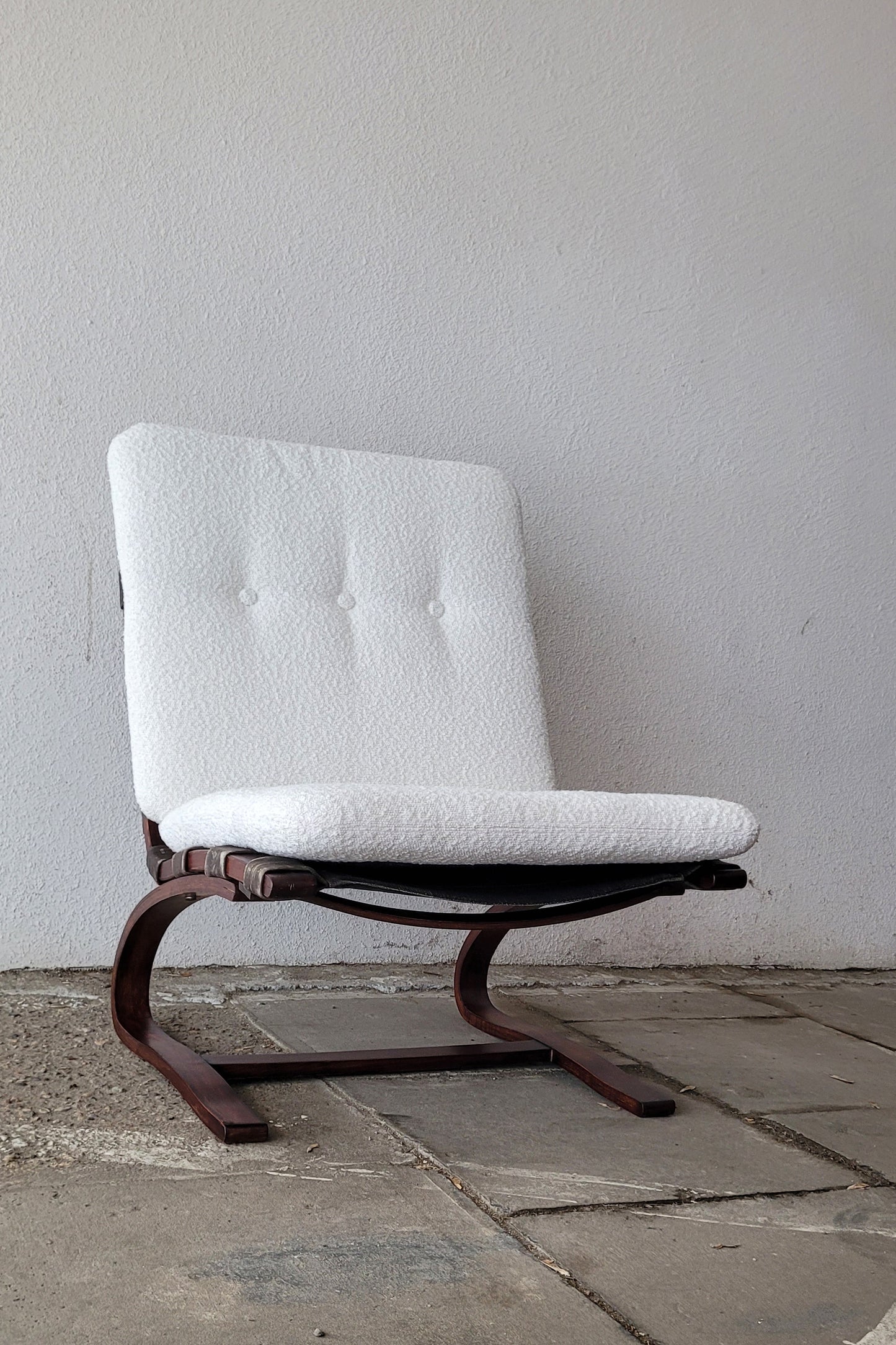 Fotel Kengu Lounge Oddvin Rykken | Mid Century Modern | po renowacji