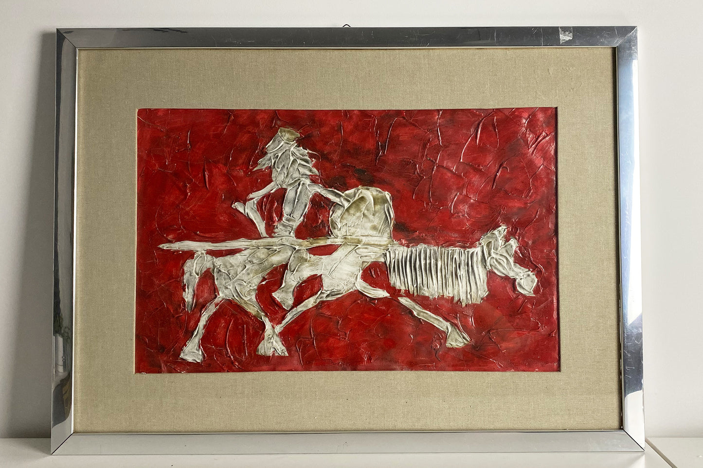 Obraz ,Alchemia Don Quixote" | obraz olejny sztuka abstrakcja dekoracja | z ramą