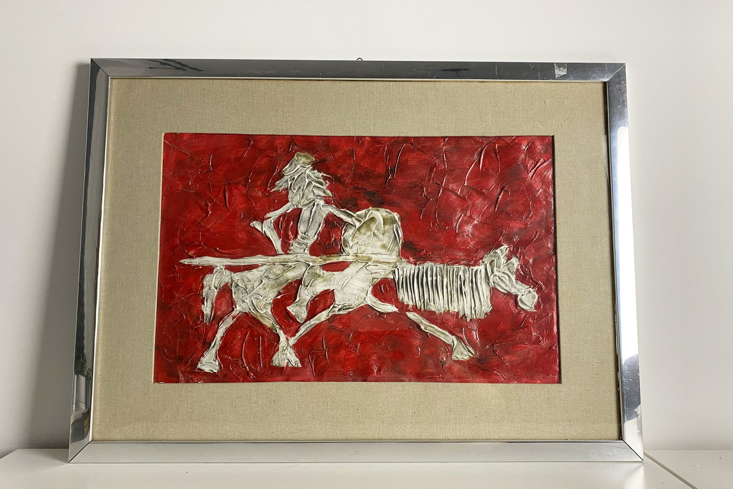 Obraz ,Alchemia Don Quixote" | obraz olejny sztuka abstrakcja dekoracja | z ramą