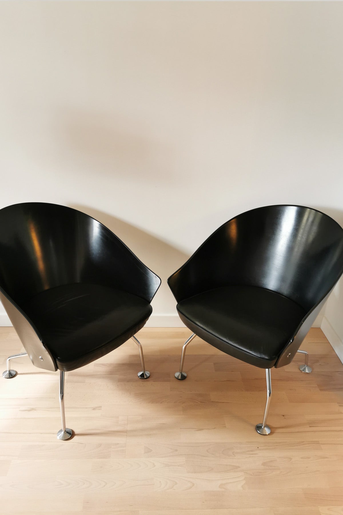 Fotel Jørgen Kastholm czarny design vintage