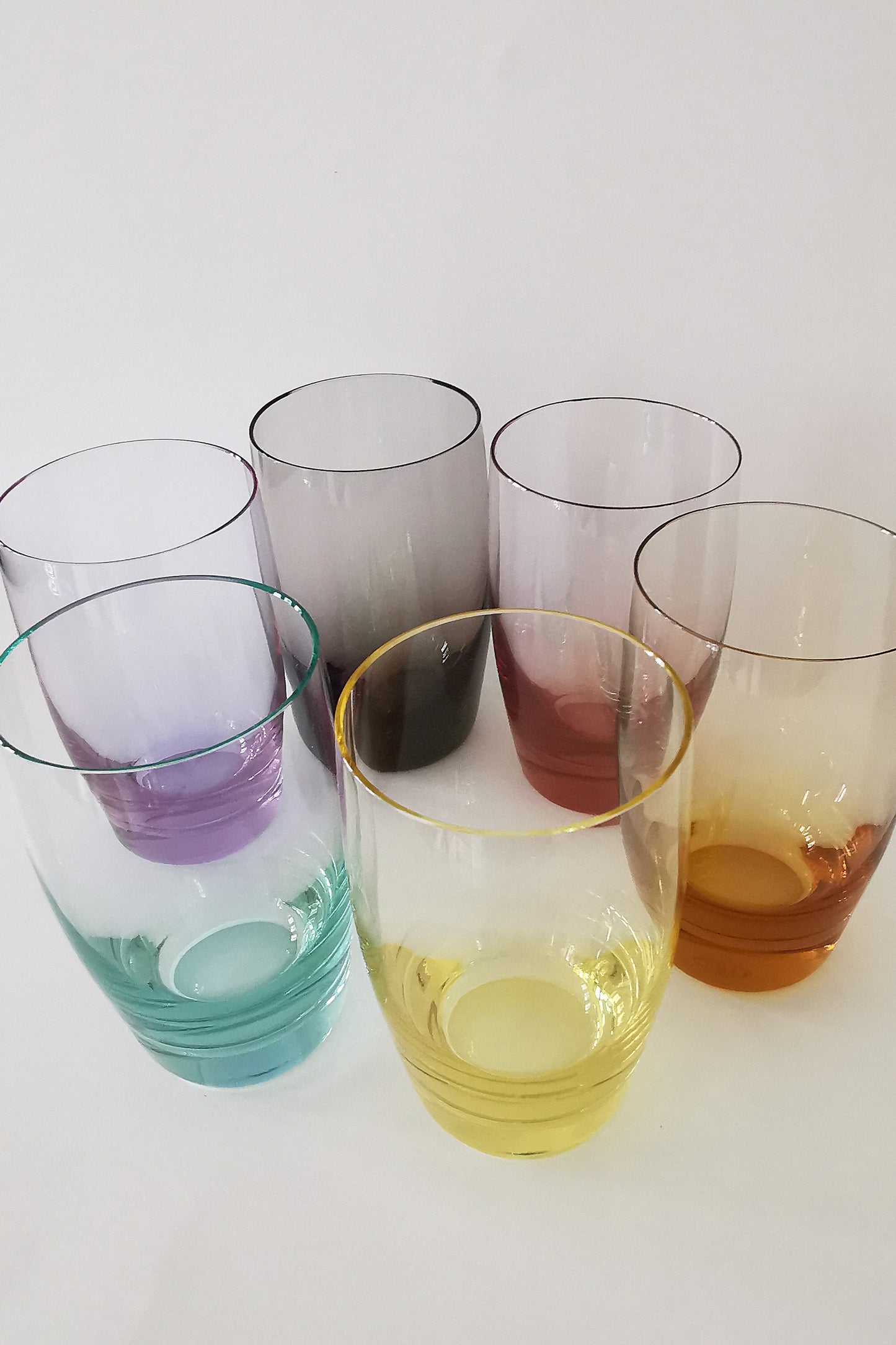 Kieliszki MOSER wzór Culbuto - komplet 18 sztuk vintage kolekcjonerski