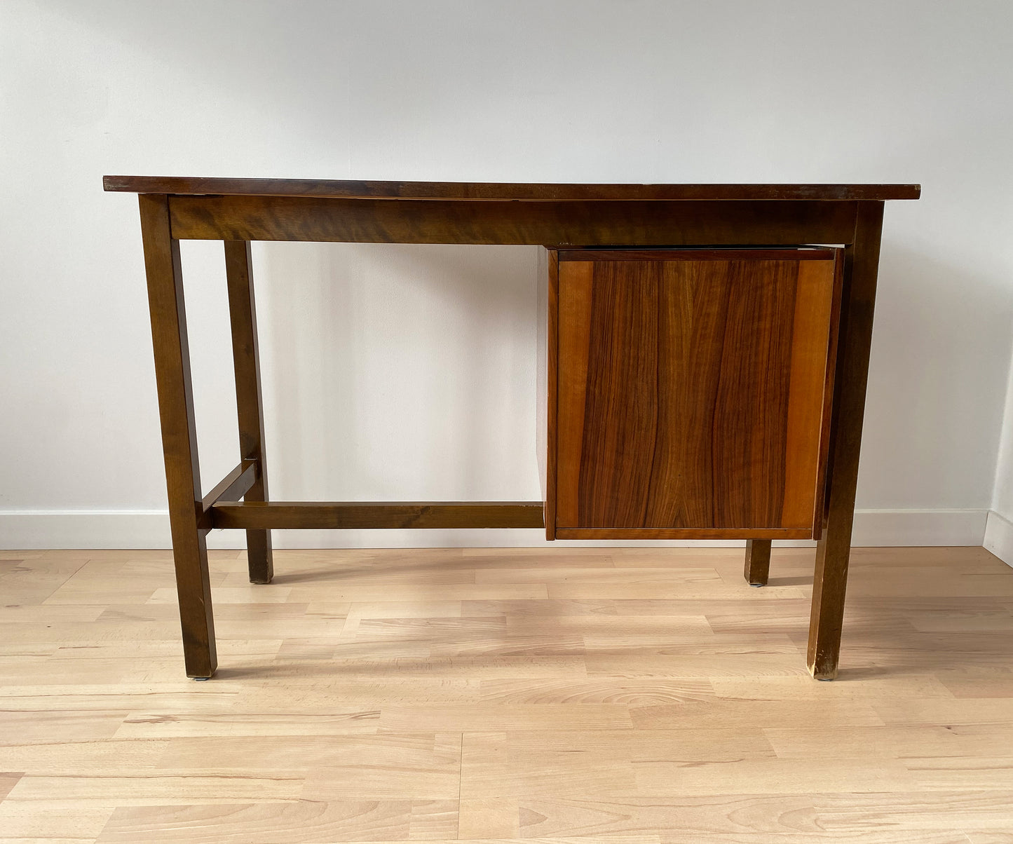 Biurko małe z szufladami | vintage PRL lata 60 | modernizm bauhaus