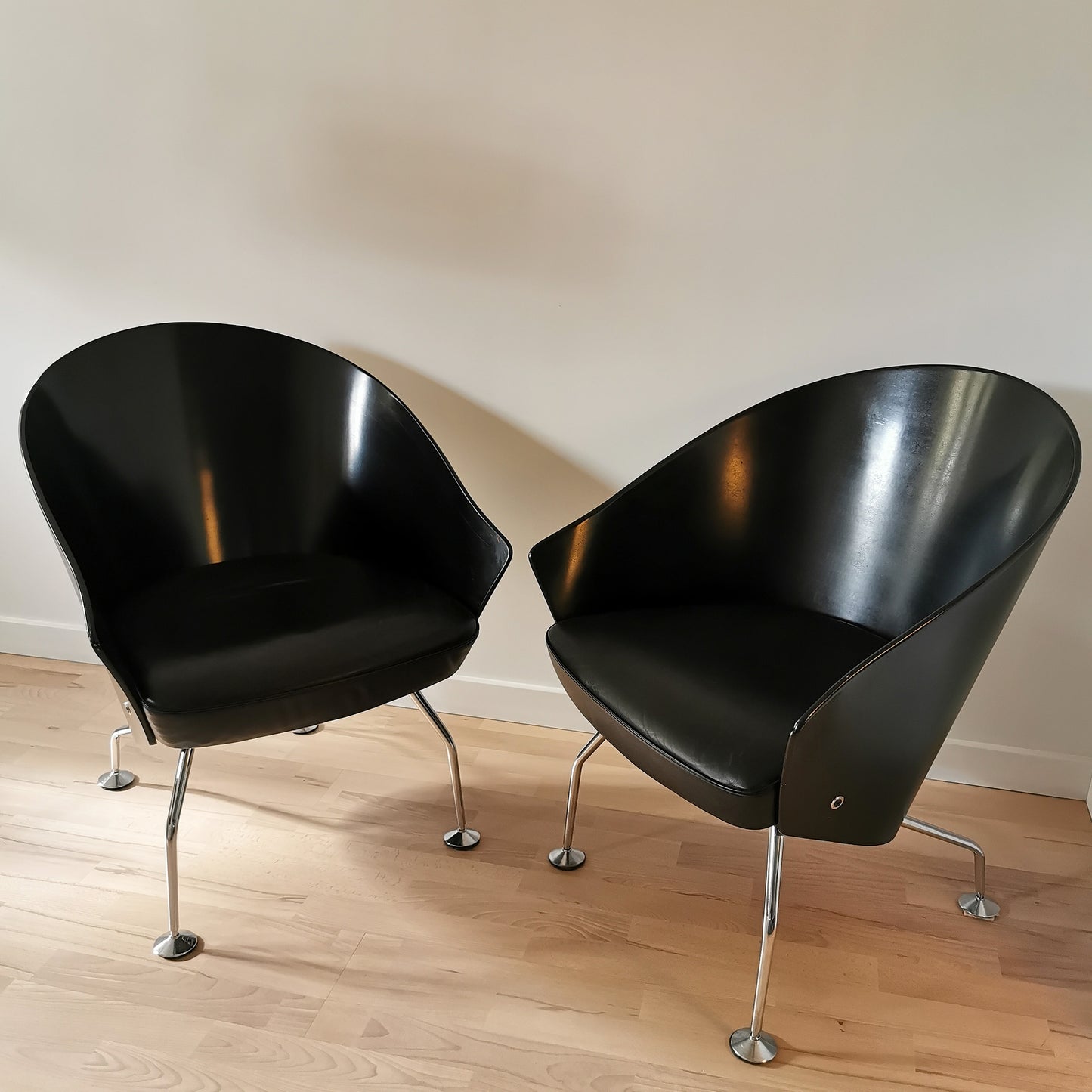 Fotel Jørgen Kastholm czarny design vintage