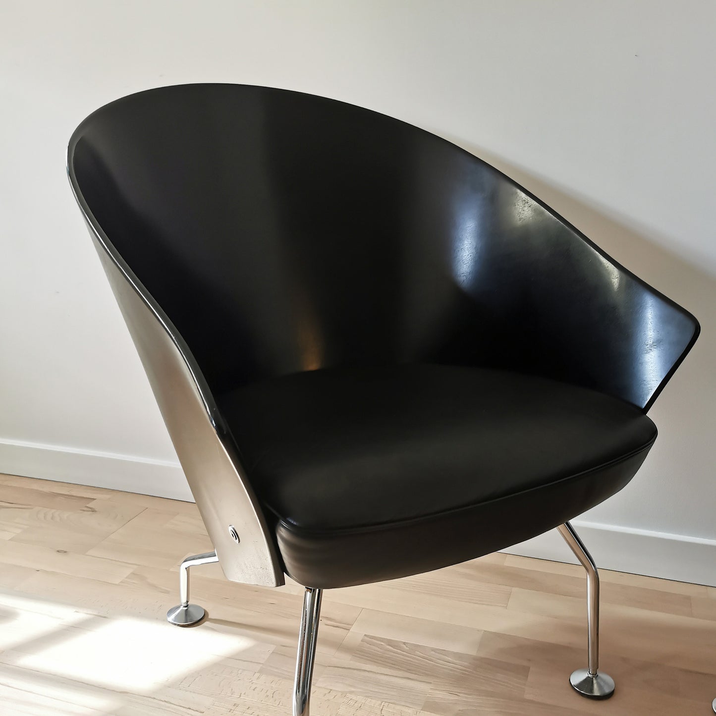 Fotel Jørgen Kastholm czarny design vintage