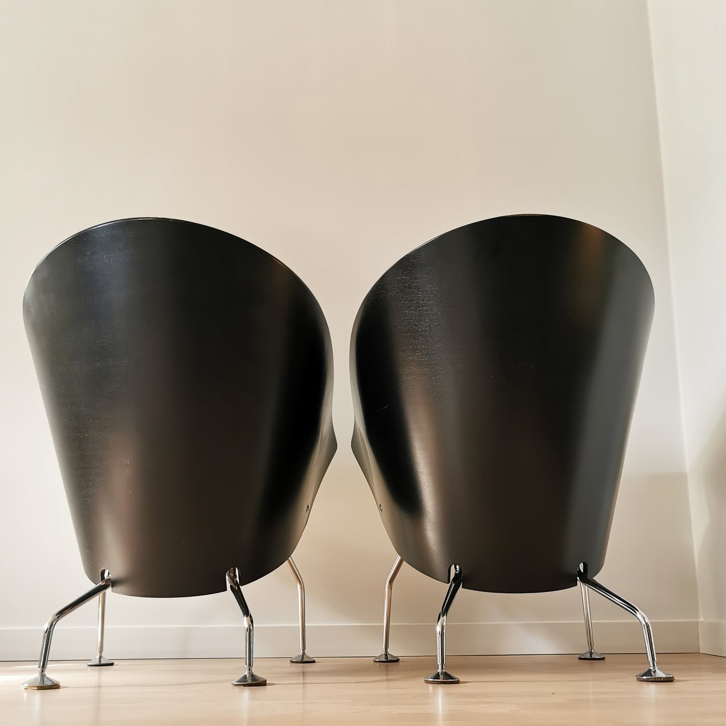 Fotel Jørgen Kastholm czarny design vintage