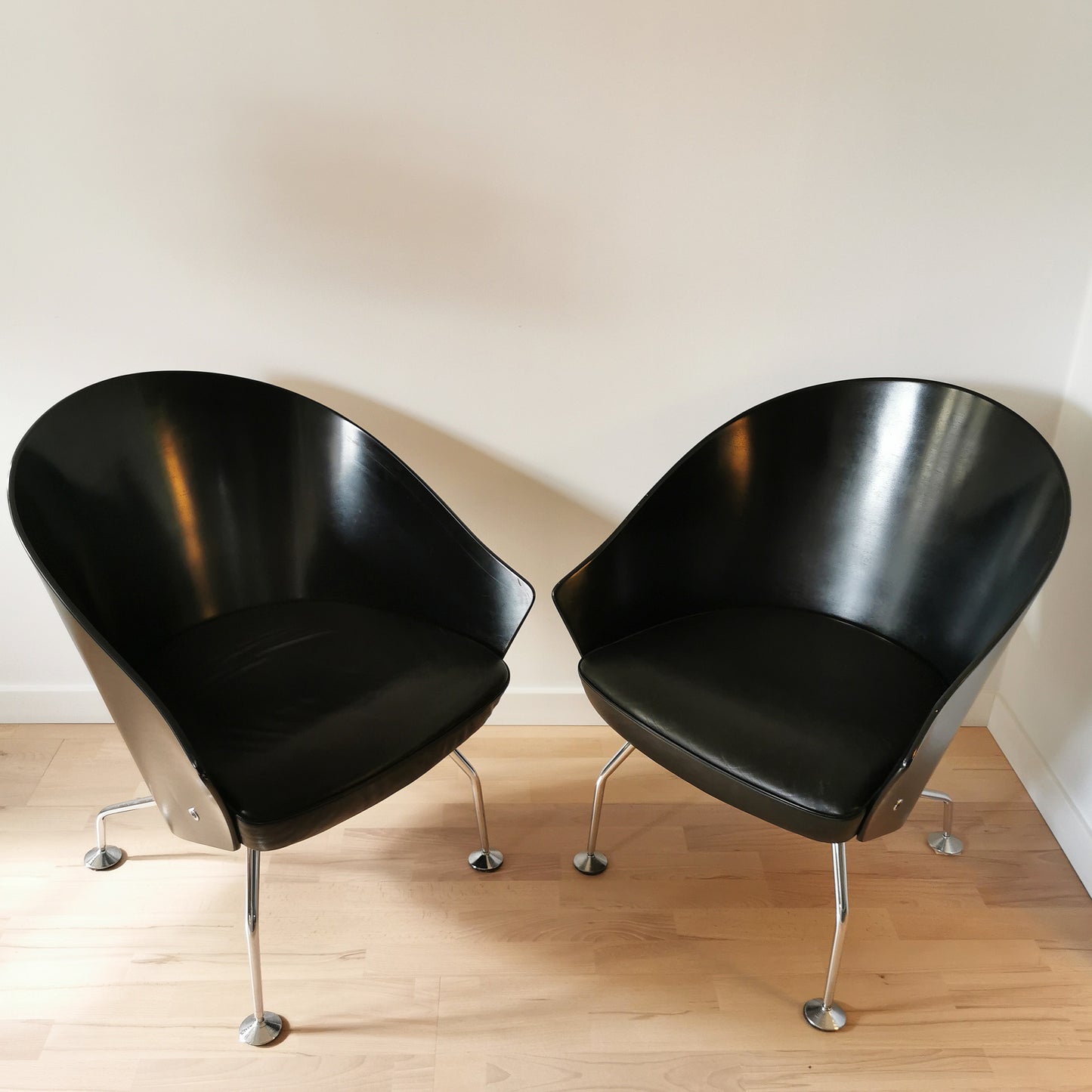 Fotel Jørgen Kastholm czarny design vintage